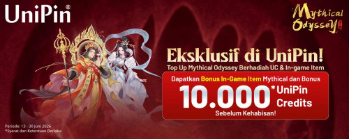 Eksklusif di UniPin! Top Up Mythical Odyssey Berhadiah UC & In-game Item